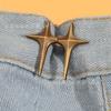1 Pair Waist Buckle, A Star Shaped Waist Buckle Decorative Buttons, No Sewing, Detachable Button For Waist Adjustment