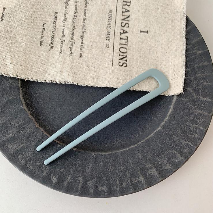 Koreanische Metall Haarstäbe Damen Haarnadeln Elegant Schlicht Einfarbig Haarspangen Mädchen Haarstäbe Haarschmuck Haarnadel Neu