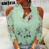 GMXIA Women's Fashion Casual V Neck Blouses & Shirts