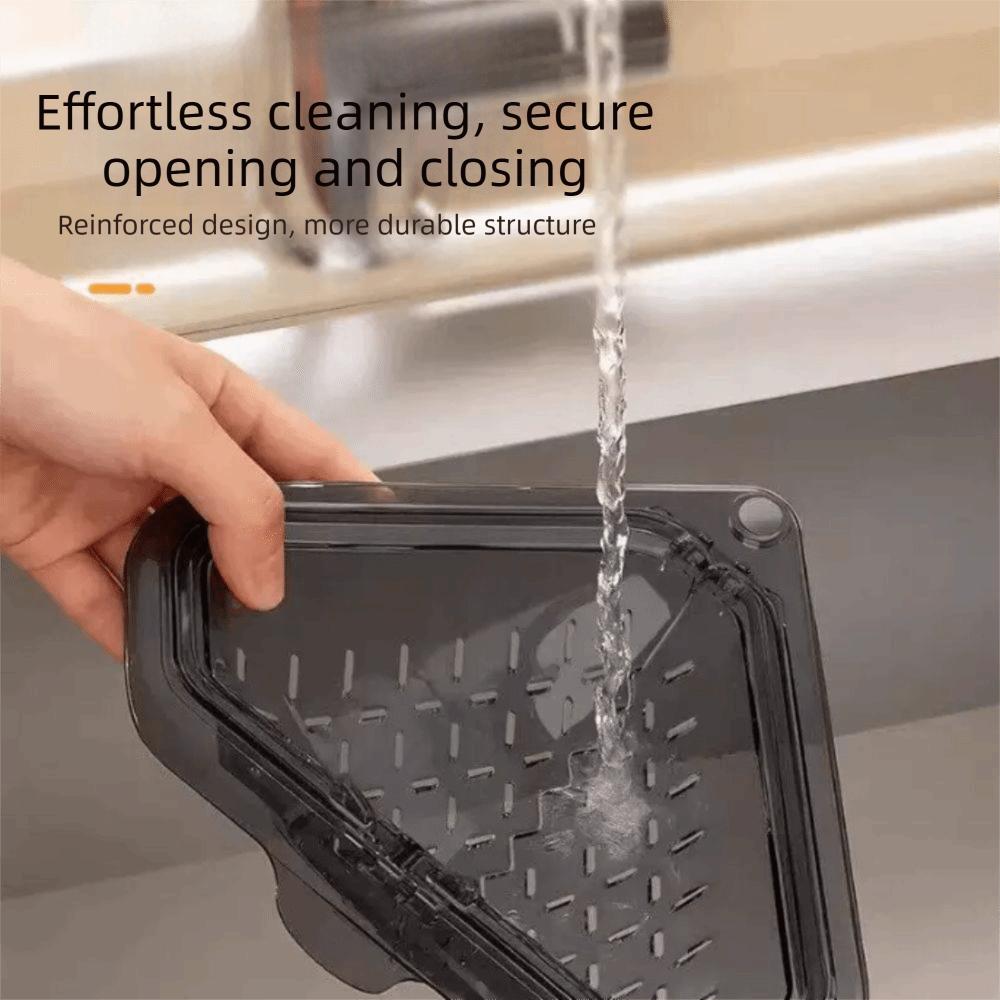 Magnetic Design Leftover Sink Triangle Shape Sink Food Catcher Drain Basket Filter  Food Scraps