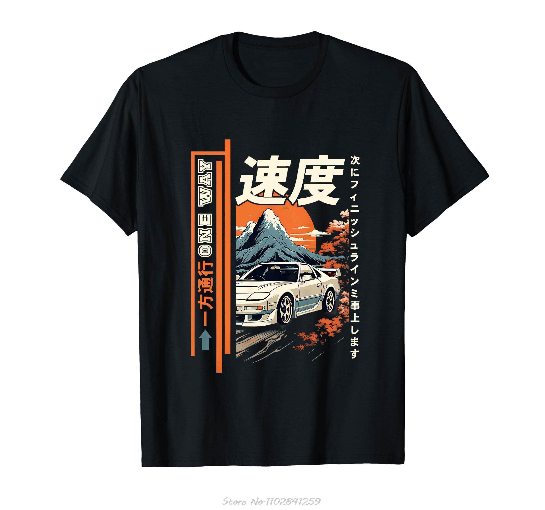 Retro Vintage Japanese JDM Ride Legendary Race Car Speed Graphic Tshirt Men Tshirt Fashion Casual T Shirt Summer Streetwear S