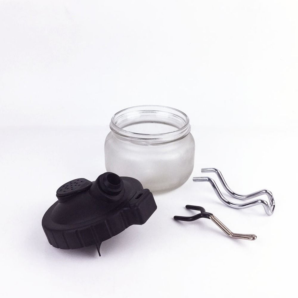 with Airbrush Hanger Airbrush Cleaning Jar with Cover Waste Liquid Collector  Clean Brush Tool