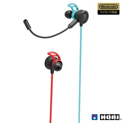 Auriculares para juegos Hori con licencia Hori con mezclador para Nintendo Switch rojo neón Chat de voz de Switch Online [producto de Nintendo] Intraaurales azul/neón [Nintendo