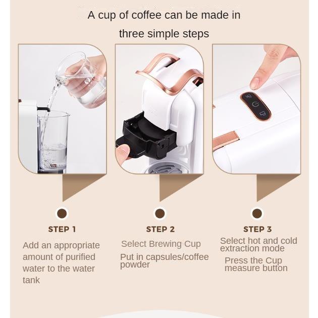 Full-Automatic Household Capsule Coffee Machine Italian Universal Encapsulating Machine4Combination1