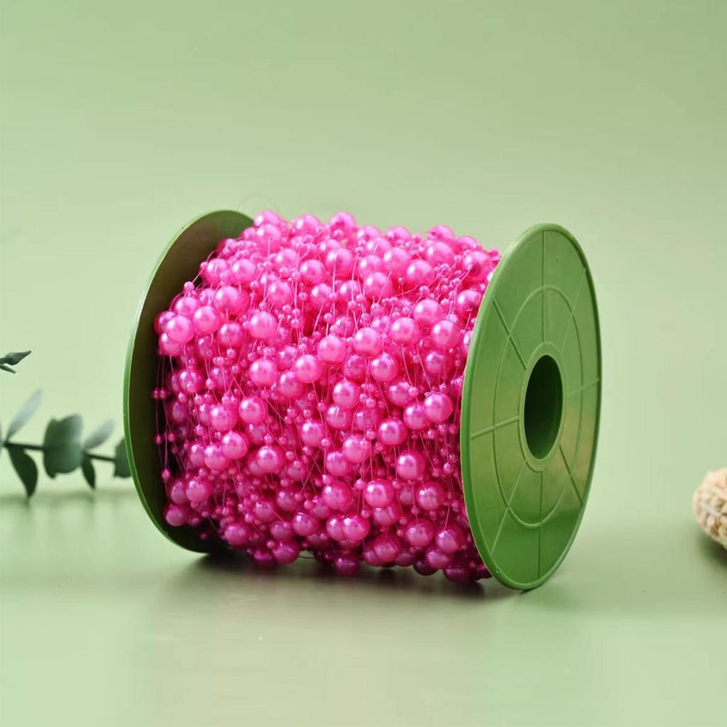 60CM Fishing Line Artificial Pearls Beads Chain Garland Flowers Wedding Christmas Party Decoration DIY Jewelry Accessory