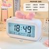 Simple Wind Clock Get Up Big Volume Bow Creative Decoration Smart Alarm Clock Student Dormitory Artifact Electronic Clock