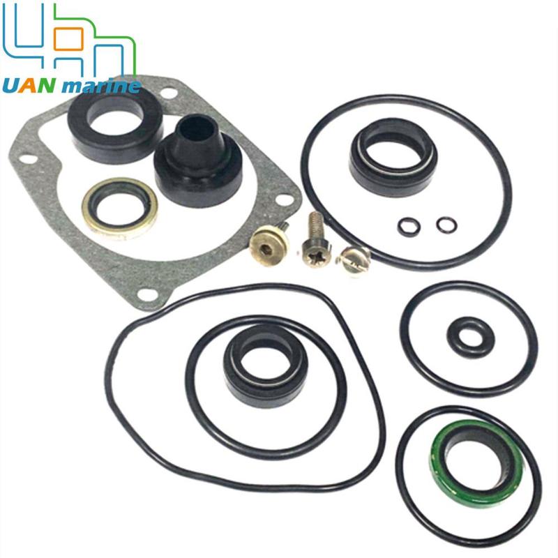 Lower Unit Gearcase Seal Kit For Johnson Evinrude 35 40 48 50 HP 2 Cylinder 433550 0777551 777551 18-2694 87614