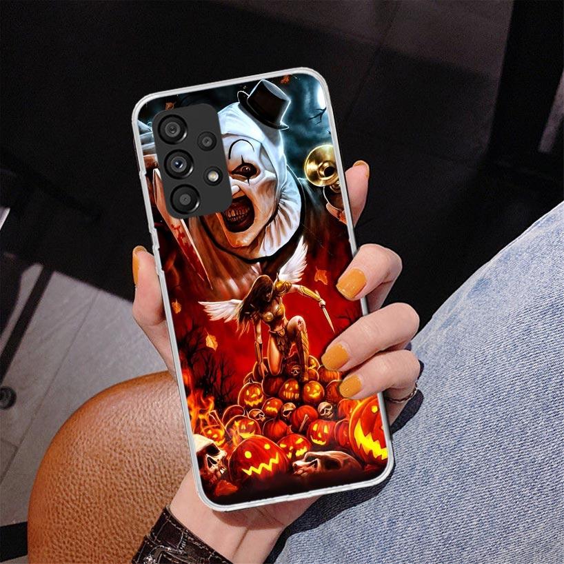 Horror Movie Terrifier Phone Case For Samsung Galaxy A17 A16 A15 A14 A13 A57 A56 A55 A54 A53 A37 A36 A35 A34 A33 A26 A25 A24 A23
