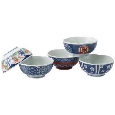 Set Farfurioare Mici Saikai Pottery Hasami Ware Set Veselă Bol pentru Mâncăruri Gătite Bol Mic pentru Orez Diametru x Înălțime 6cm Potrivit pentru Microunde și Mașina de Spălat Vase Fabricat în