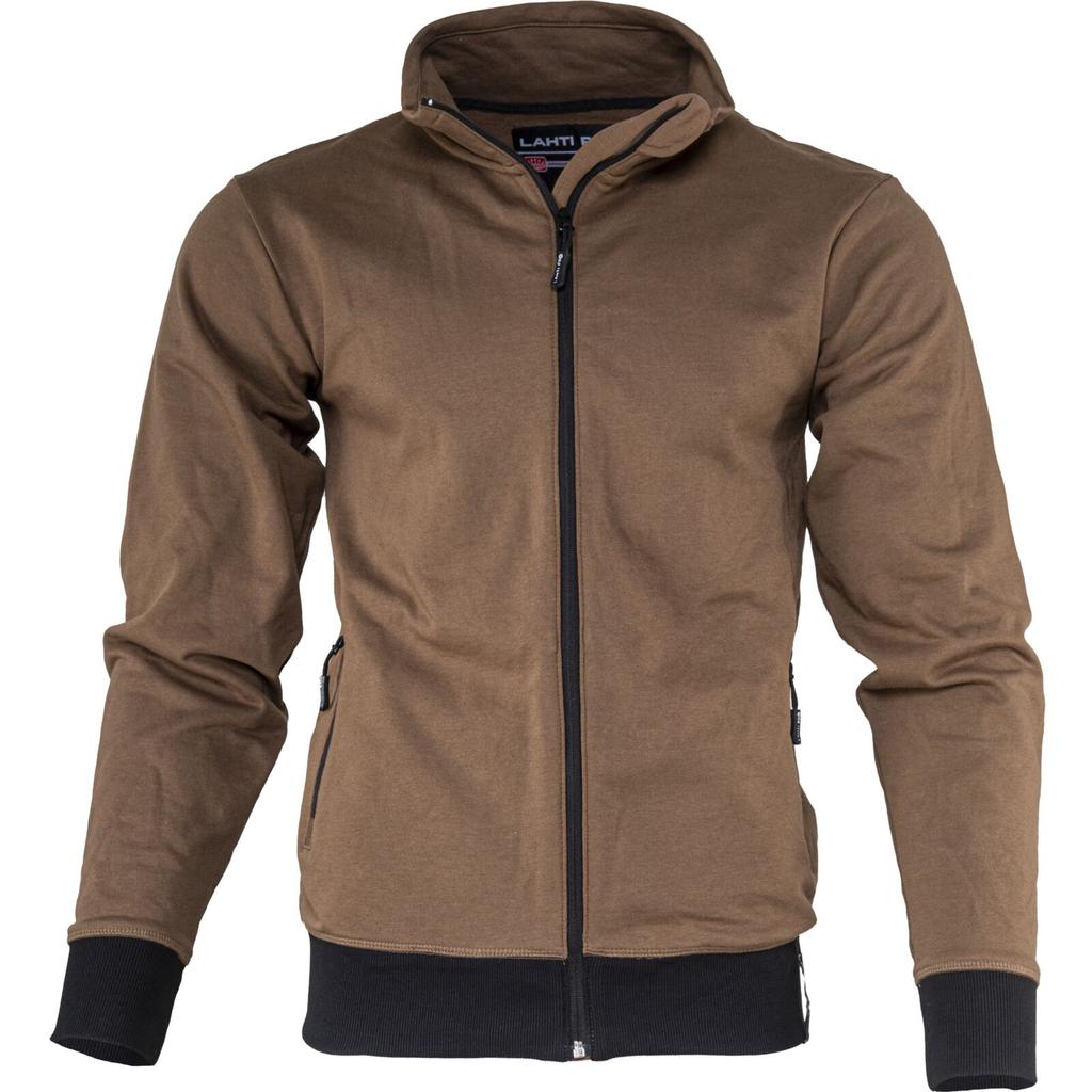 Brown Zipper Sweatshirt, "2Xl", Ce, Lahti