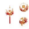Chinese Year Wreath Red Berries Art Good Luck Charm Party Favors Garland Lunar