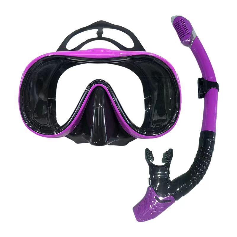 HB Diving Mask Snorkeling Kit Adult Silicone Skirt Anti-fog Goggles Swimming Gear