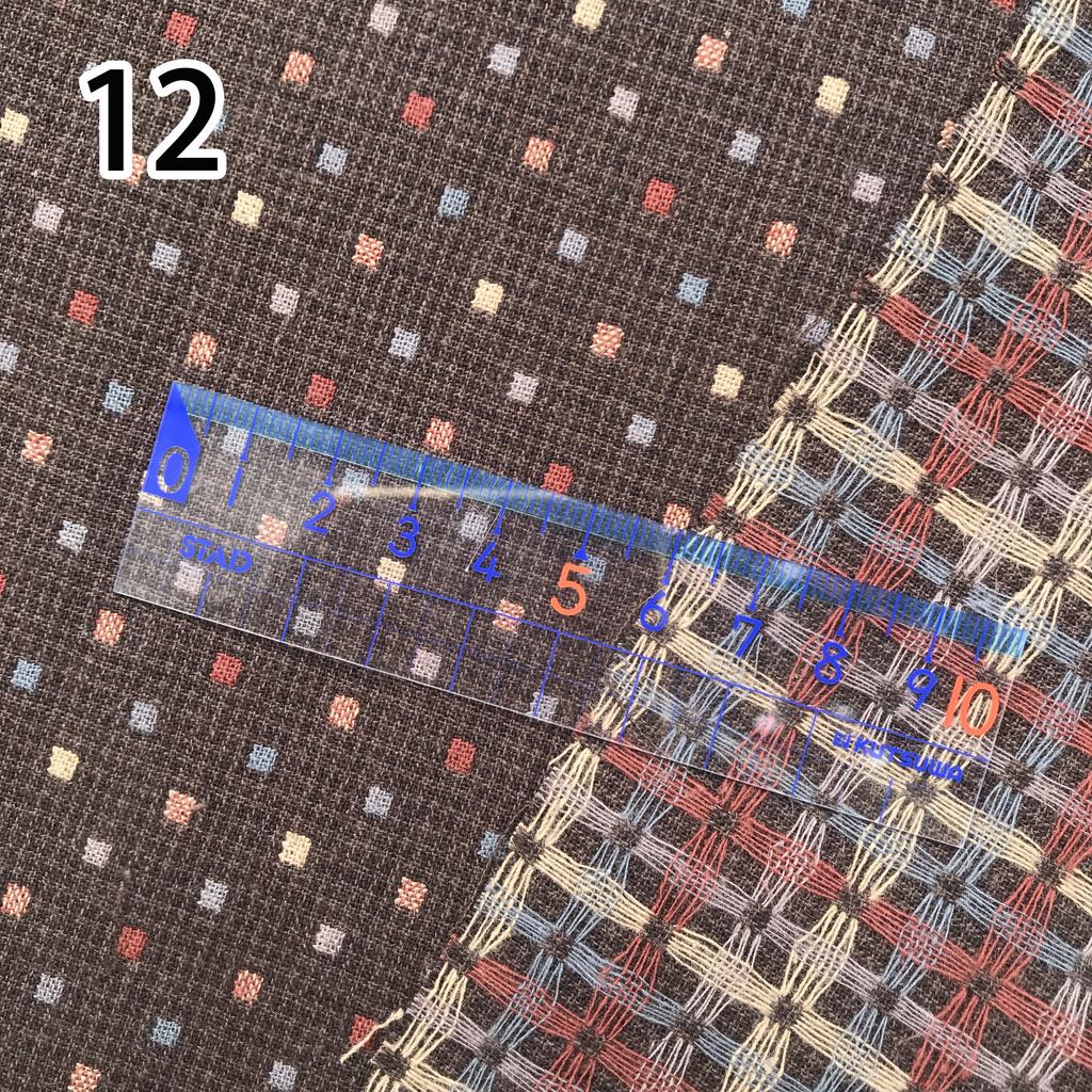 50*70cm Japanese Yarn Dyed Cotton Fabric for DIY Doll Basic Patchwork Purse Sewing Quilting Craft Yarn-dyed Cloth