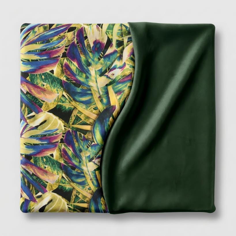 Ohrensessel Luna Print Duo mit Fußhocker und Muster im skandinavischen Stil – Family Meble