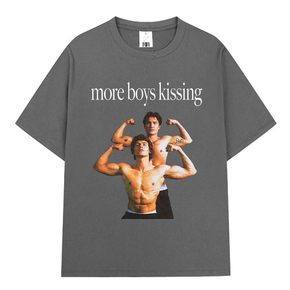More Boy Kissing Heated Rivalry Shane Hollander Ilya Rozanov T Shirt Unisex Women Fashion Tshirts Cotton Oversized Casual Tshirt
