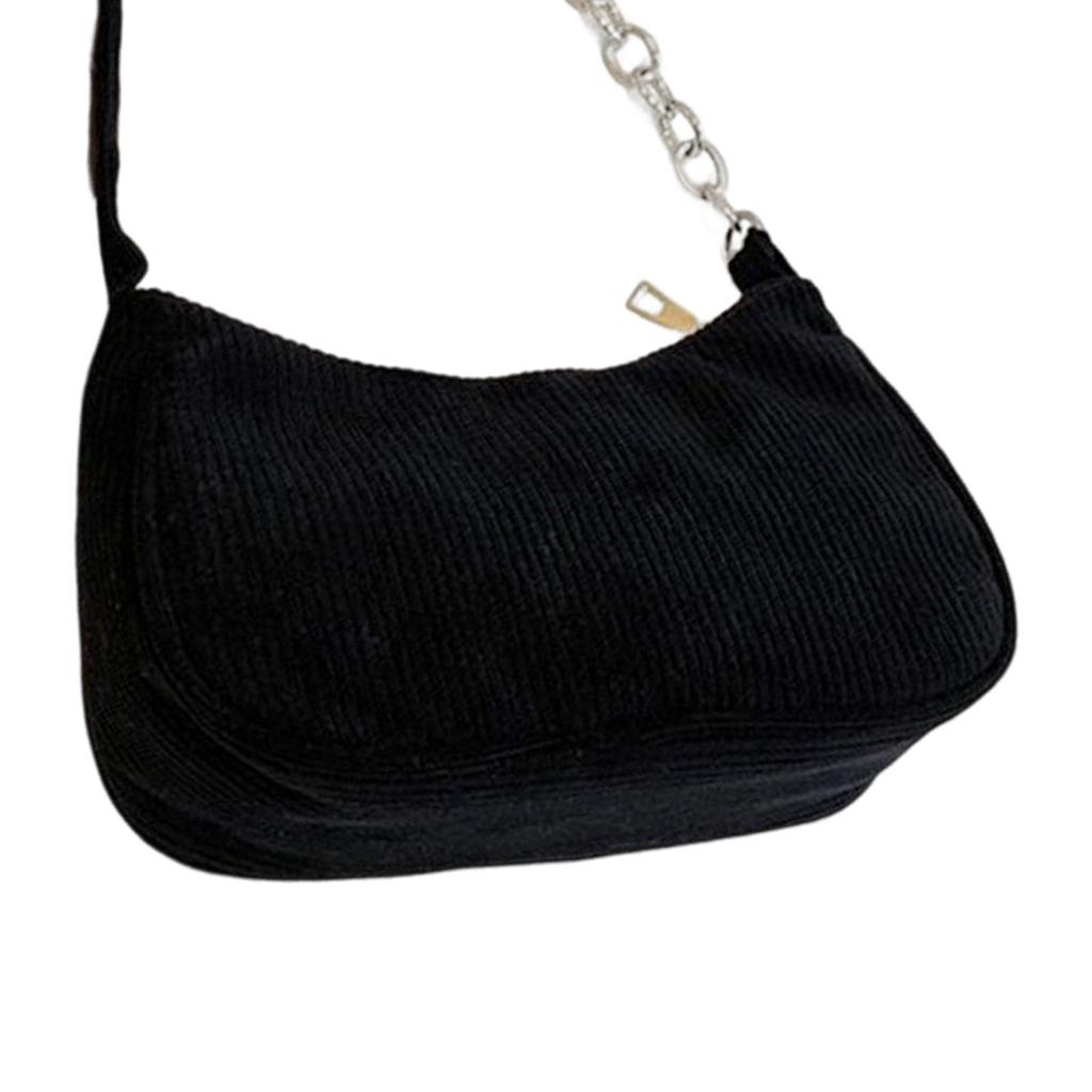 Casual Dumpling Bun Purse, Lady Vacation Beach Satchels, Travel Bag, Tote Pouch Girls Corduroy