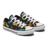 Converse Chuck Taylor All Star Casual Confortável Cano Baixo Sapatos de Lona Infantil Tênis Infantil Preto Multicolorido 670350C