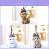 Plush Dog Keychain With Bow For Girls Gift Ideal For Backpacks And Bags