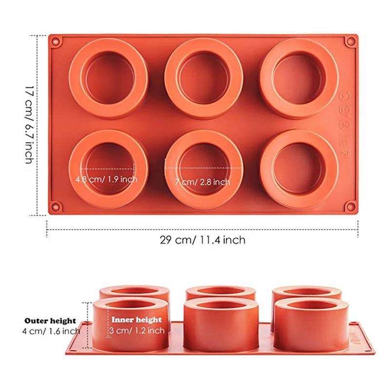Cake Silicone Baking Pan Mould 8/12 Cavity Nonstick Chocolate Soap Jelly Pudding Muffin Mold DIY Cookie Pastry Mold Baking Tool
