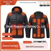 USB Heated Hooded Cotton Jacket for Autumn and Winter