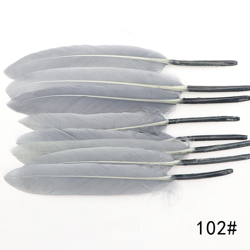 20Pcs Goose And Duck Feather Small Straight Knife 12Cm High Quality Color Diy Jewelry Material Accessories Real Hair