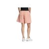 Adidas Originals Embroidered Pattern Casual Straight Leg Shorts Women shorts Pink HR3478
