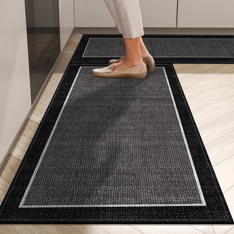 

Chenille Non-slip Waterproof Floor Mat, Oil & Stain Resistant, Wear-resistant Imitation Sisal, Long Entryway Mat Single: 30*40cm