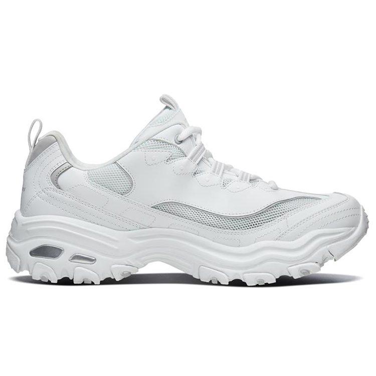 Skechers D'Lites 1.0 Low Running Shoes Grey/White 666090-WLGY