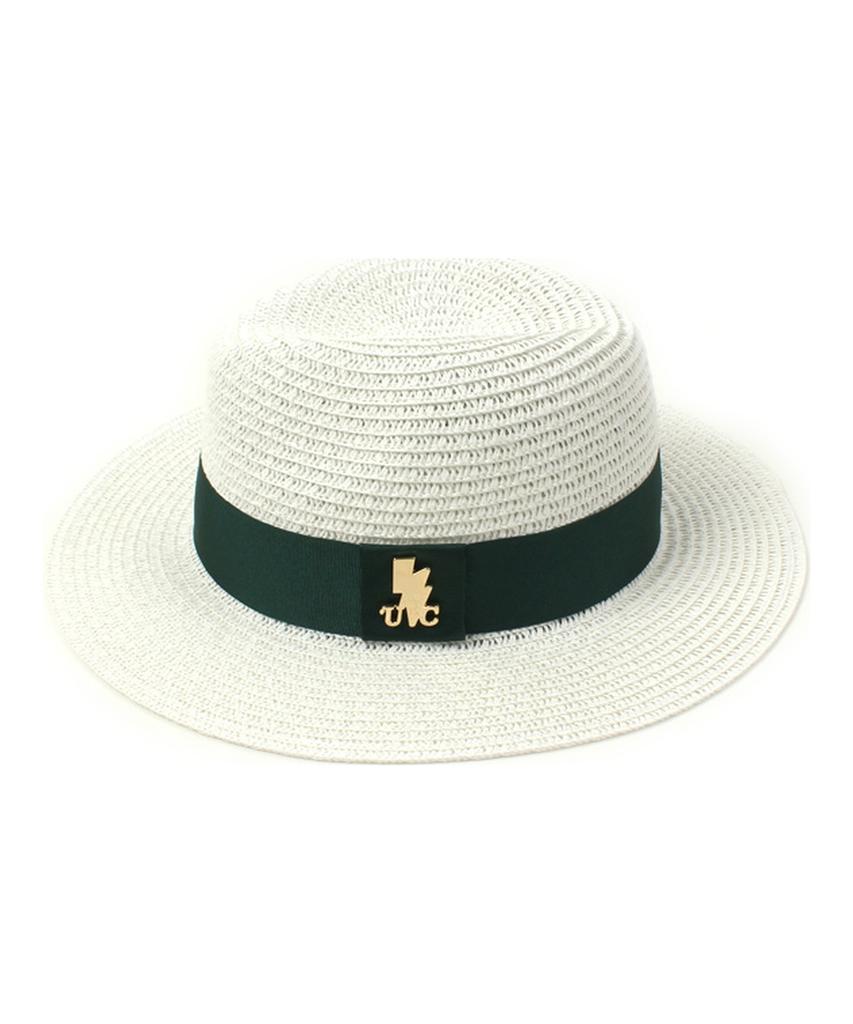 Yunibeosyeolkemiseuteuli Green Line Summer White Fedora Summer Fedora