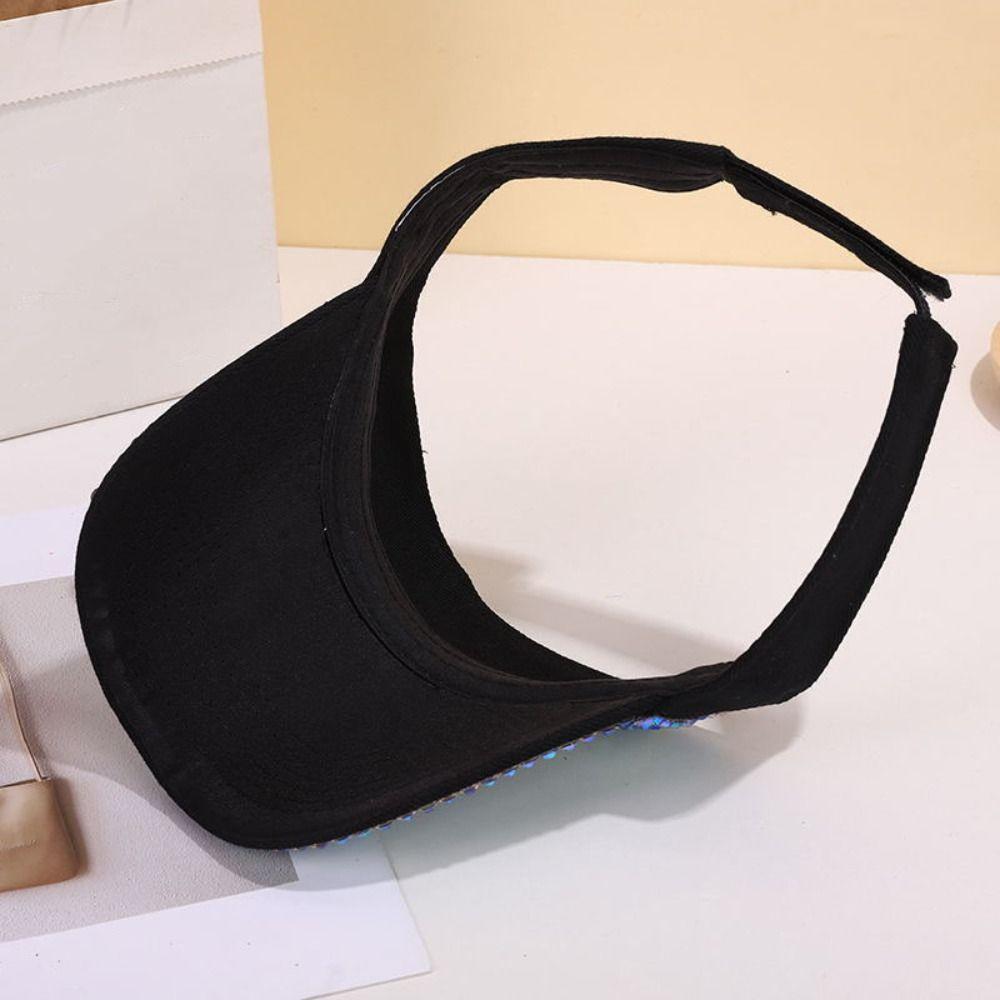 Lege Top Zonneklep Hoed Strass Honkbalpet Mode Sportpet Zomer Lente