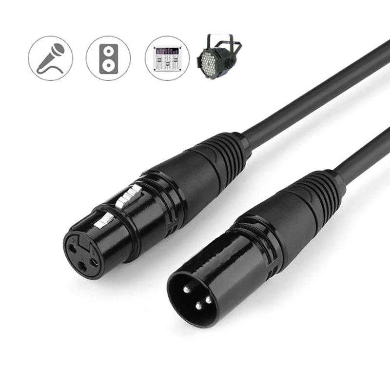 Dmx 3-Pin Dmx512 Male To Female Cable Led Par Stage Lights Dmx Signal Line Dj Equipment Dmx512 Signal Line Xlr Connector