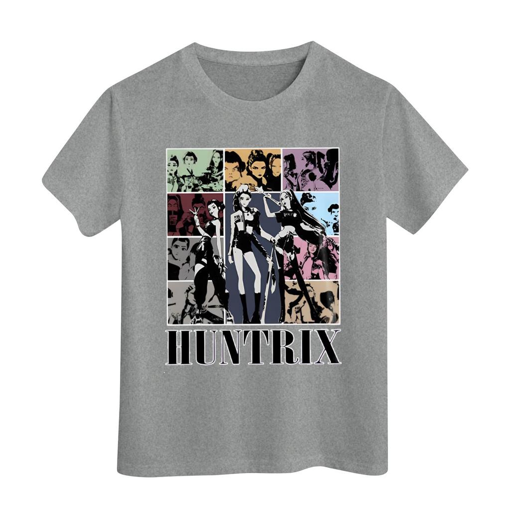 Boys Girls Round Neck Casual Printed Short-sleeved T-shirt Top