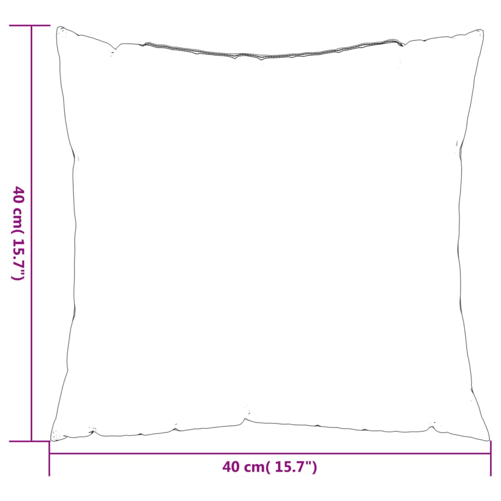 Sofa Cushions 4 pcs Gray 40x40 cm Fabric