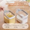 Wall-Mounted Seasoning Box Kitchen Spice Storage Set with Spoon for Household Use