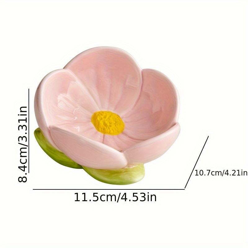 2pcs Jewellery Box, Jewellery Organiser, Art Deco Pink Tulip Tray In Ceramic Polished Surface, Ideal for Storing Jewelry. A Captivating Gift