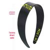 3CM Wide Black Raw Hairband for DIY Christmas - Girls & Women Headwear, Free Shipping