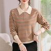 Mom's Winter Wear Lapel Knit Loose Sweater: 2026 New Style Autumn & Winter Base Layer for Middle-Aged and Elderly