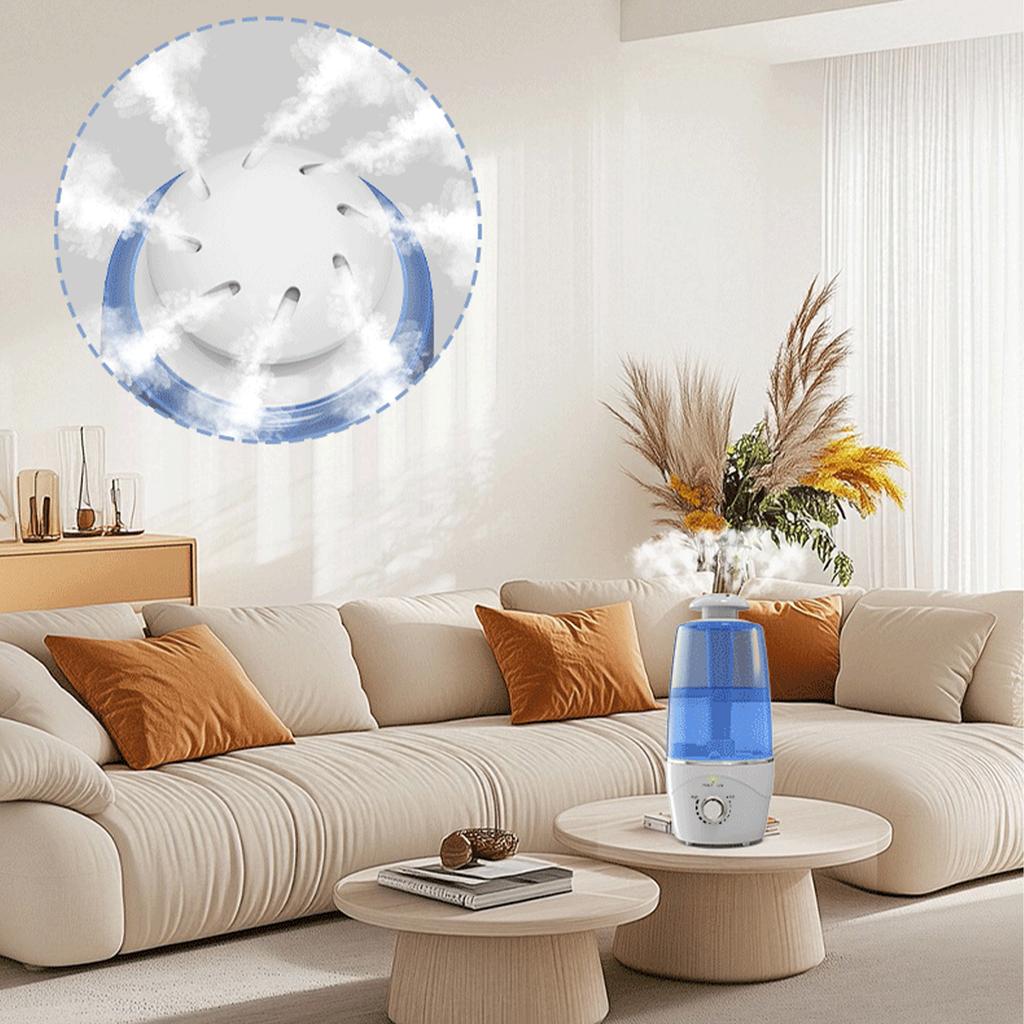 Ultrasonic air humidifier household large fog volume 2 liters small atomization aromatherapy office humidifier