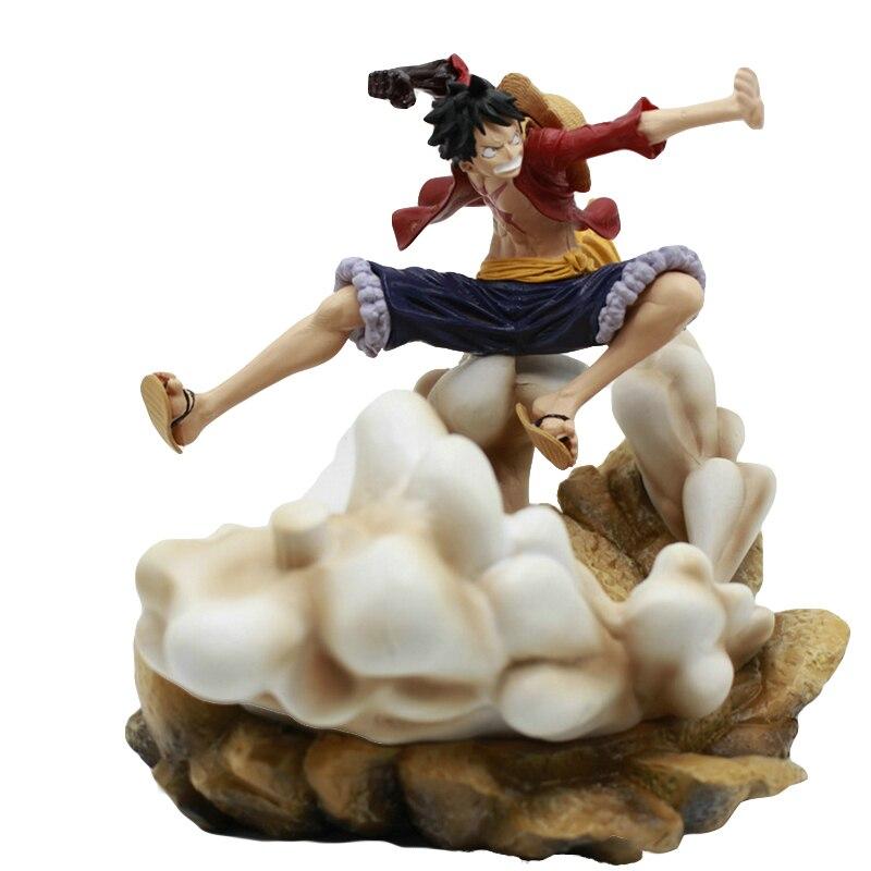 One Piece Action Figure 20th Gk Monkey D Luffy Battle Ver The Battle Over The Dome 17cm Model Collection Toy Desktop Decoration