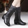 Autumn women's long boots are simple comfortable slip resistant wear-resistant with thick heels  high heels