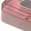 Soap Box Portable Drainable Plastic Soap Holder Container with Cover for Home Dorm Travel Pink