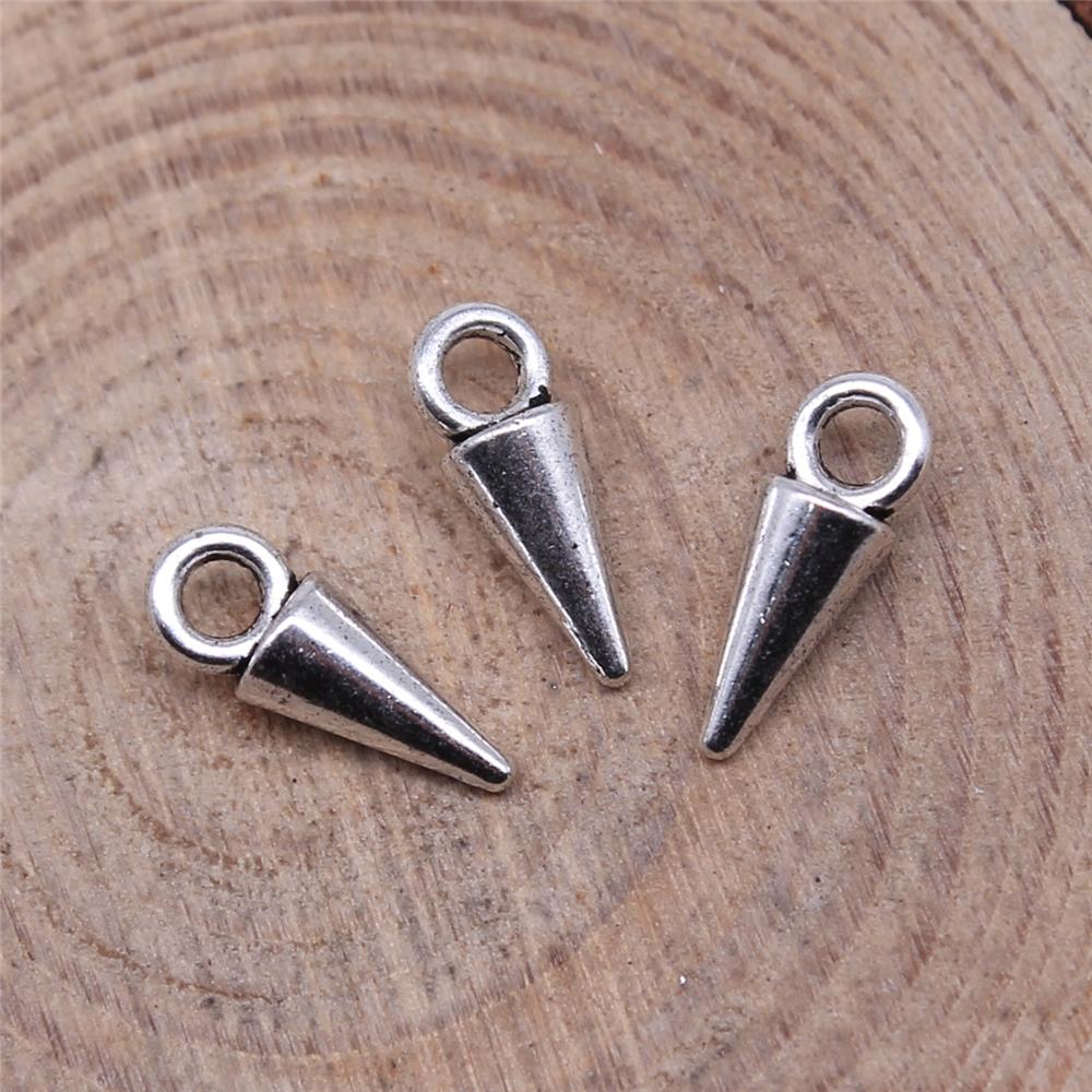 WYSIWYG 40pcs 11x4mm 7 Colors Trendy Makinghand Awl Charms Pendant For Jewelry Making DIY Jewelry Findings