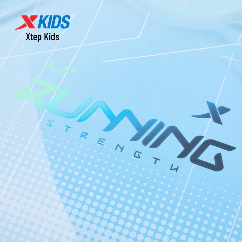 Xtep Kids' Gradient Print Quick-Dry Short-Sleeve T-Shirt