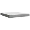 Vidaxl Letto Continentale Con Materasso, Grigio Chiaro, Tessuto, 180X200Cm