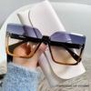 New European And American Metal Fashion One-Piece Frameless Cut-Edge Slimming Sunglasses And UV-Resistant Glasses 8819