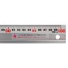 Bigman Aluminum Ruler with 100cm Easy To Read 2 Color Scale Non-Slip BAR-100