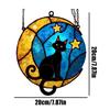 Cat Sun Catcher Acrylic Cat Moon Sun Catcher Pendants For Wall Aesthetic Window Decorations Ornaments For Home Bedroom Cafe