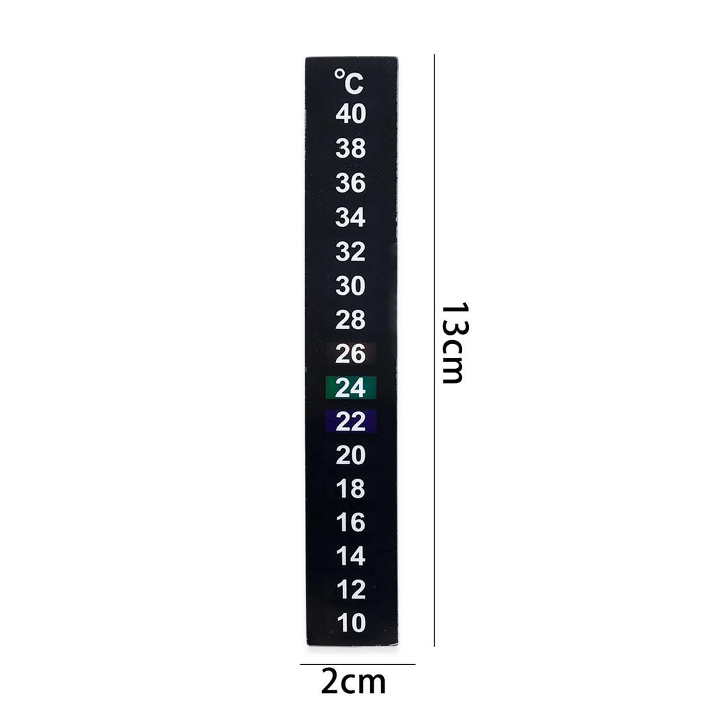 5/1pcs Fish Tank Temperature Sticker LCD Temperature Sensing 10-40 ℃ Fish Tank Water Temperature Measurement Patch Aquarium Tool