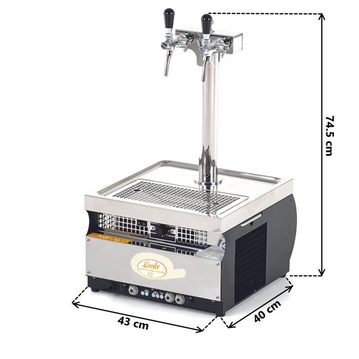 Tireuse à bière - ICH-ZAPFE.DE - Kontakt 55 - 50L/h - 2 lignes - Acier inoxydable