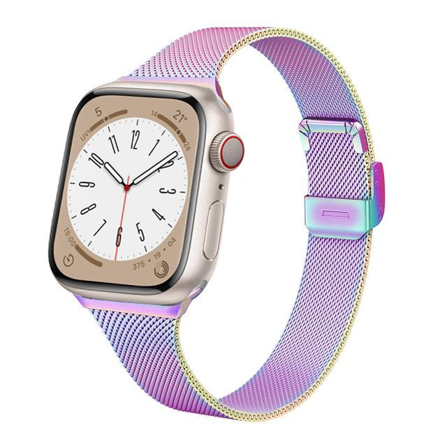 Silm Milanese Strap For Apple Watch Band 11 10 9 8 7 46mm 42mm 45mm 41mm Ultra 3/2 49mm Metal Bracelet iWatch 6 5 4 SE 44mm 40mm